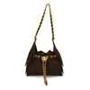 Bolso de hombro único con patrón de diamantes, bolsa para debajo del brazo con cordón de cadena, bolso nuevo de gran capacidad, bolso tipo cubo para ir al trabajo, bolso cruzado, bolso versátil