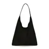 Bolsa Feminina Estilo Mori Casual Grande Capacidade Bolsa Tote de Veludo Nova 2025 Sensação Relaxada para o Dia a Dia Bolsa de Ombro de Nicho