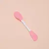 Cepillo de doble cara transfronterizo, silicona, para mascarilla facial de barro, limpieza de poros, salón de belleza, raspador manual, brocha para aplicar