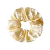 Conjunto de Scrunchies Europeus e Americanos de Tecido de Cetim Transfronteiriço Amazon Mais Vendido Scrunchie Faixa de Cabeça Flor Borracha Acessórios de Cabelo