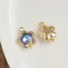 Nuevo Colgante de Aleación Microincrustado Accesorios para Joyería DIY Pulsera Collar Colgante de Joyería Estrella Luna Venta al por Mayor