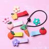 Accesorios de Resina de Frutas y Verduras de Calabaza, Zanahoria y Durazno Mate Explosivo Accesorios para el Cabello DIY para Niños