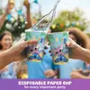 Tazas de Papel Temáticas de Stitch de Venta Caliente Transfronteriza Tazas de Papel para Decoración de Fiesta de Cumpleaños Infantil Tazas Listas para Usar Tazas al por Mayor