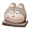 Almohada Colcha Doble Uso Coche Dos en Uno Almohada Manta Almohada de Sofá Manta Pequeña Oficina Almuerzo Siesta Almohada