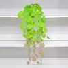 Planta de Simulación Hoja de Tortuga Colgante de Pared Ratán Planta Verde Clorofilo Vid Decoración del Hogar Vid de Hoja Verde Artificial Decoración del Hogar