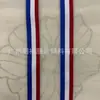 Fita Costurada Preta e Vermelha com Listras Horizontais, Alça de Ombro de Couro Azul e Vermelha, Acessórios de Vestuário DIY Feitos à Mão, Fita de Acabamento