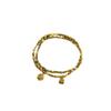 Loja de Ouro Mesmo Estilo Pulseira de Moeda de Ouro de Areia Flor Rica Estilo Chinês Novo Requintada Empilhada Uso Nicho Pulseira Presente