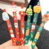 Caneta gel de pressão de Natal caneta de modelagem de resina 0.5 novos presentes de Natal presentes para estudantes material de papelaria material escolar