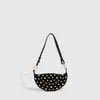 Bolso Mujer 2025 Otoño e Invierno Estilo Punk Bolso de Axila Diseño de Nicho Corea del Sur Bolso Cruzado con Remaches Metálicos Bolso de Hombro