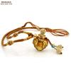 Collar de Botella de Aceite Esencial de Vidrio con Bola de Purpurina Barroca en Forma de Corazón de Fabricante en Stock Transfronterizo Joyería de Aromaterapia Colgante de Perfume de Fragancia