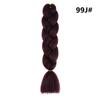 Peluca Africana de Trenza Grande de Seda de Alta Temperatura Cabello de Trenza Jumbo Color Degradado Fibra Química Trenza Grande Rastas Cuerda para el Cabello