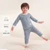 Conjunto de algodão puro para bebê recém-nascido, body de manga longa, roupas de outono hipoalergênicas e antibacterianas, calças de outono, roupas de estar e pijamas