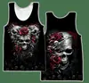 Chaleco hombre verano transpirable absorbente de sudor moda europea y americana superventas camiseta sin mangas con estampado digital 3D venta al por mayor