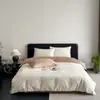Conjunto de Quatro Peças Jacquard de Algodão Puro Fresco e Romântico, Algodão de Fibra Longa 100% Algodão, Amigo da Pele, Jogo de Cama para Todas as Estações, Capa de Edredom, Conjunto de Roupa de Cama