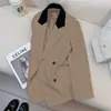 2026 Primavera/Otoño Nuevo Diseño Estilo Coreano Temperamento Casual Académico Patchwork Moda de Gama Alta Versátil Chaqueta Traje Mujer