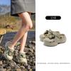 Zuecos de Suela Gruesa Estilo Coreano para Mujer, Aumento de Altura 7.0 Verano Exterior Eva Aumento de Altura Antideslizantes Puntera Cerrada Pantuflas de Playa