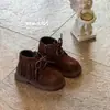 Nuevas Botas Martin de Invierno para Niñas, Moda Estilo Retro, Forradas de Felpa, Cálidas, Botas con Borlas para Niños