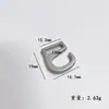 Fivela de Liga de Zinco em Forma de 9 Fivela de Metal em Forma de Nove Fivela Antiderrapante em Forma de Nove Fivela para Suspensório Fivela para Roupa Íntima Fivela de Ajuste para Alça de Sutiã