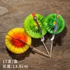 Palillos para Cócteles Creativos Palillos de Flor Decorativos Tenedores Desechables para Frutas Brochetas de Bambú Palillos de Fruta Tenedores Palillos para Frutas