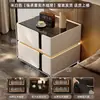 Mesa de Cabeceira Inteligente com Luzes, Recarregável, Multifuncional, Novo Design de Luxo para Quarto de Casa, Armário de Cabeceira com Design de Ponta