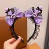 Kroomi Accesorios para el Cabello Diadema Infantil Niñas Bebé Diadema Antideslizante Lazo Lindo para Niña Pasador de Malla Tocado