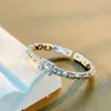 Anel de Prata S925 para Mulheres com Corrente e Diamante Quadrado Design de Desconstrução Geométrica, Estilo Normcore Japonês e Coreano, Pontas Finas dos Dedos e Elegante Cool