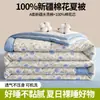 Colcha de Algodón Puro de Verano de Xinjiang, Colcha de Aire Acondicionado Infantil 100% Algodón, Colcha Fina de Verano Individual/Doble, Relleno de Colcha, Colcha de Verano, Lavable a Máquina