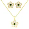 Set de Collar y Aretes Florales para Mujer Transfronterizo de Amazon 2026, Elegante y Versátil Exquisito Set de Joyería