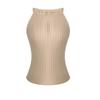 Nuevo Vestido Largo Elegante de Estilo Veraniego, Favorecedor de la Figura, Top sin Mangas de Punto de Lyocell con Cuello Halter para Mujer, Delgado Estilo Veraniego