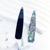 Brincos Pingentes Concha Natural Abalone Gota d'Água Estilo Europeu e Americano Retrô Elegante Acessórios para Joias DIY Atacado