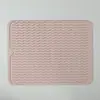 Esterilla Drenante Corrugada de Silicona Transfronteriza, Esterilla para Secar Platos en la Encimera, Esterilla Simple de Aislamiento Térmico para Mesa de Comedor, Esterilla Antideslizante para Tabla de Cortar
