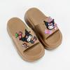 Nuevas Sandalias y Pantuflas de Plástico Kulomi Antideslizantes con Gota de Dibujos Animados, Fondo Grueso, Altura Aumentada, para Uso Exterior, Casual, Moda Combinable, Pantuflas de Una Tira