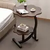 Mesa Lateral, Mesa de Cabeceira para Quarto, Rack de Armazenamento Redondo Simples, Mesa de Chá Simples e Moderna, Sofá, Pequena Mesa Lateral, Mesa de Decoração para Sala de Estar