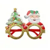 Gafas Decorativas Navideñas Transfronterizas 2027 para Adultos y Niños Regalos para Fiestas Navideñas Gafas de Gorro de Santa Claus