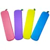 Estuche de Silicona para Lápices, Serie Simple de Colores Macaron, Estuche al por Mayor para Estudiantes de Primaria, Resistente a las Manchas, Compacto y Conveniente, Estuche de Papelería Infantil