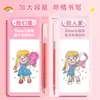 Caneta Gel Contorno Colorida com Glitter de Alta Capacidade para Estudante, Caneta Marcadora Highlighter para Planner Estudantil Infantil