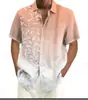 Camisa Casual de Manga Corta para Hombre con Estampado Digital 3D, Nueva de Verano, Comercio Exterior Transfronterizo 2024, Camisa para Hombre