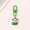 Chaveiro Criativo Fofo de Desenho Animado Panda Chaveiro Fresco de Resina Acessórios Pingente para Mochila Joia de Metal Presente
