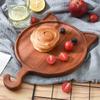 Tabla de cortar para bebé Tabla de cortar de madera para frutas Mini tabla de cortar Plato creativo para la cena de niños Tabla de cortar de ébano Tabla de cortar para filete