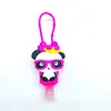 Funda de PVC de dibujos animados para botella de gel antibacterial, superventas transfronteriza, funda protectora de resina hecha a medida para botella trapezoidal de 30 ml, botella de perfume con cordón