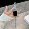Hebilla Metálica en Forma de D con Correa de Patrón de Cocodrilo con Cara de Hielo Adecuada para Apple 78910 Samsung Huawei Fit4 Cinturón Pequeño