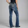 Jeans de Mezclilla para Mujer con Lentejuelas Y2K Europeos y Americanos de AliExpress Transfronterizo 2026, Holgados de Tiro Bajo Talla Grande Pierna Recta