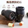 Frasco de fuego dragón para terapia de cabeza de Bianstone rojo dorado, frasco de medicina tradicional china, frasco de moxibustión para cabeza de uso doméstico, dispositivo de moxibustión portátil, equipo para salón de belleza
