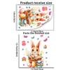 Adhesivo Decorativo de Pared de Pascua de Conejito Lindo y Huevo para Decoración de Pared de Comercio Exterior de Amazon Transfronterizo Arreglo Adhesivo para Habitación Familiar