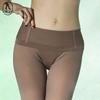 Pantalones enterizos de seda negra con forro polar, Pantalones térmicos mágicos de otoño e invierno para pierna desnuda engrosados, Control de abdomen, Levantamiento de glúteos, Leggings translúcidos con diseño de espiga