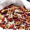 Gachas de cinco rojos, mezcla de granos integrales, cacahuates rojos, dátiles rojos, frijoles rojos, mezcla nutritiva para el desayuno, ingredientes de gachas de ocho tesoros, gachas de granos