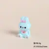 Figuritas de Conejo con Lazo de Dibujos Animados de Resina, Accesorios para Manualidades, Decoración de Escritorio para Paisajes en Miniatura, Adornos Pequeños
