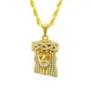 Colar pingente de hip hop europeu e americano joia tridimensional de diamante colar com pingente Avatar hip hop europeu e americano Hip Hop Hip Hop joias