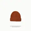 Gorro de otoño e invierno para mujer, color liso, simple, estilo coreano ins, gorro de lana, casual japonés, versátil, cálido, cortavientos, gorro de punto