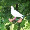 Escultura Decorativa de Animal em Resina para Jardim Externo, Pátio, Pequeno Artesanato Decorativo, Argola de Suspensão Artificial, Enfeites de Pombo